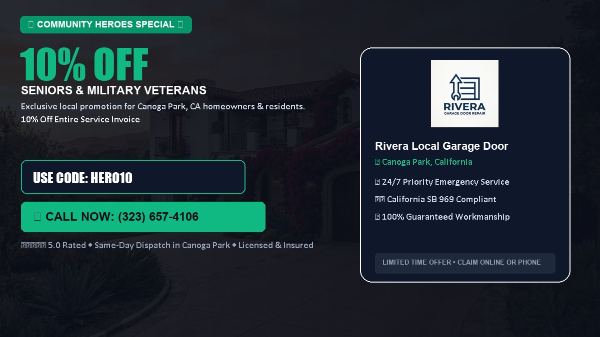 10% OFF Senior Citizens (65+) & Military / Veteran Community Discount in Canoga Park, CA